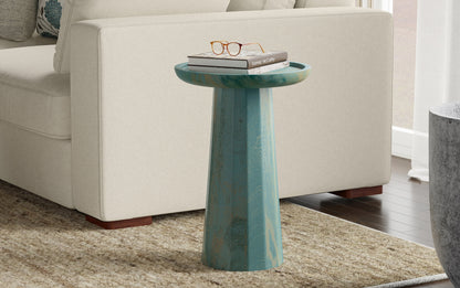 Teal Wash | Dayton Wooden Accent Table