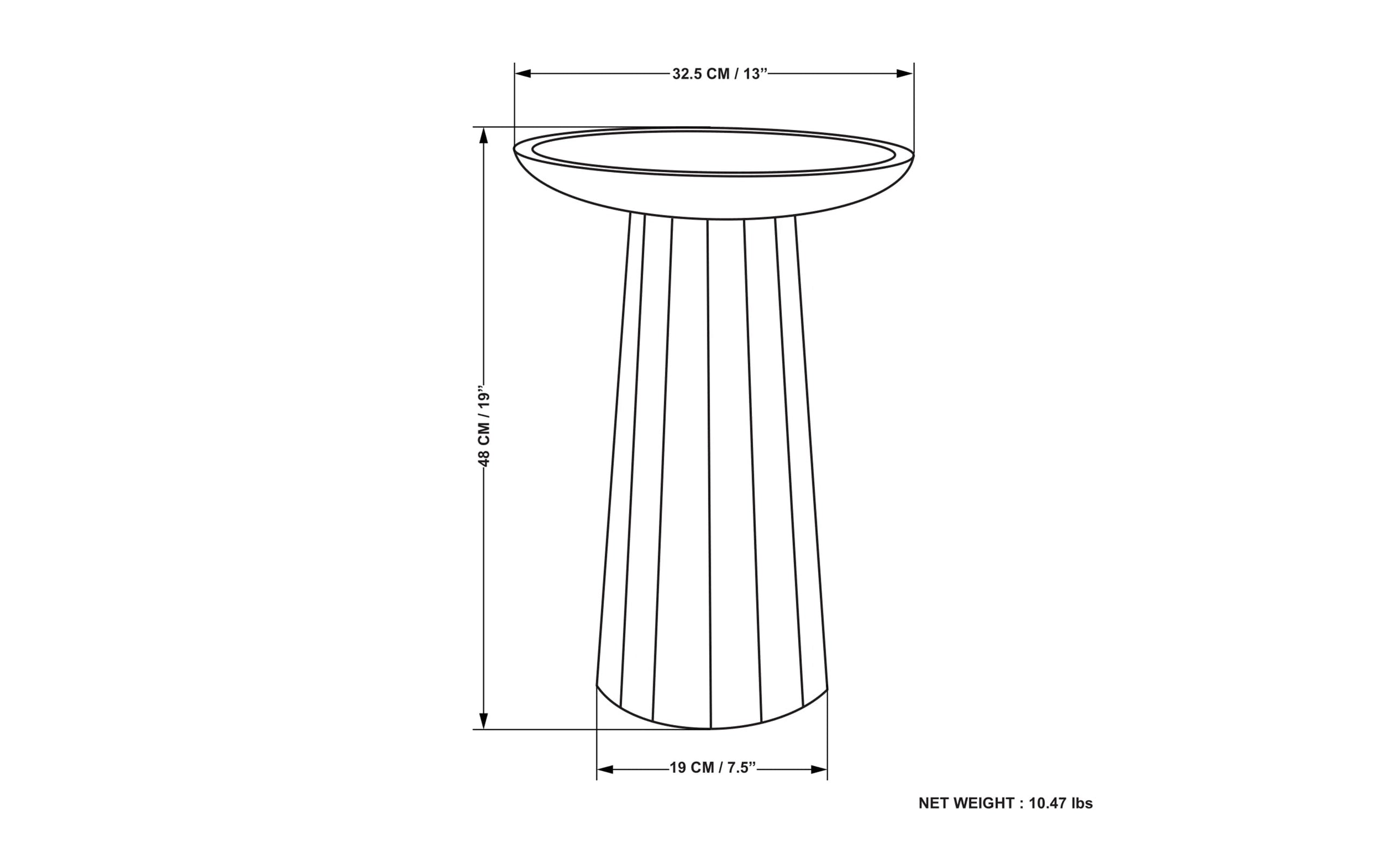 White Wash | Dayton Wooden Accent Table