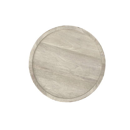 White Wash | Dayton Wooden Accent Table in Mango