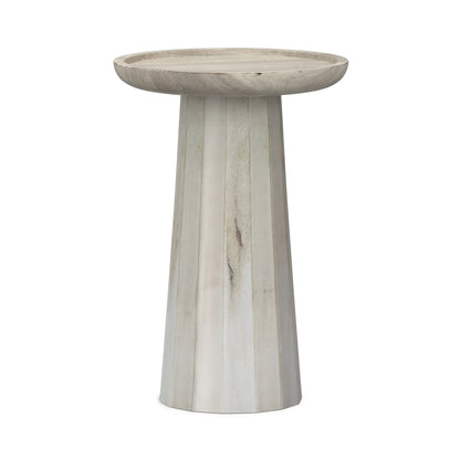 White Wash | Dayton Wooden Accent Table in Mango