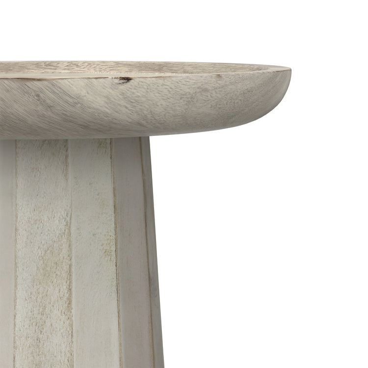 White Wash | Dayton Wooden Accent Table in Mango