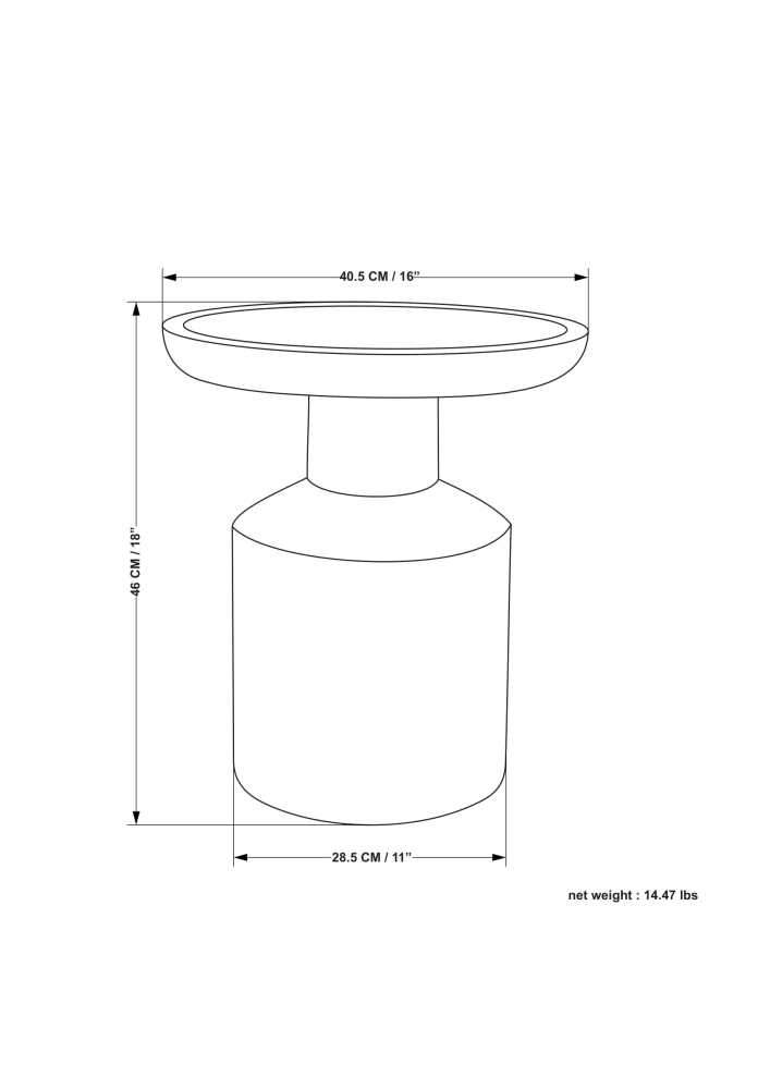 Black | Haynes Wooden Accent Table