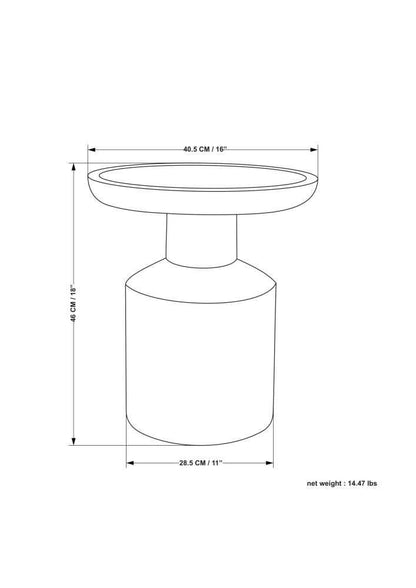 Black | Haynes Wooden Accent Table