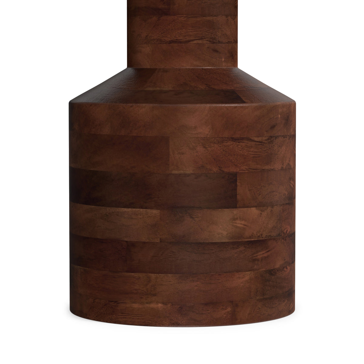 Warm Dark Brown | Haynes Wooden Accent Table in Mango