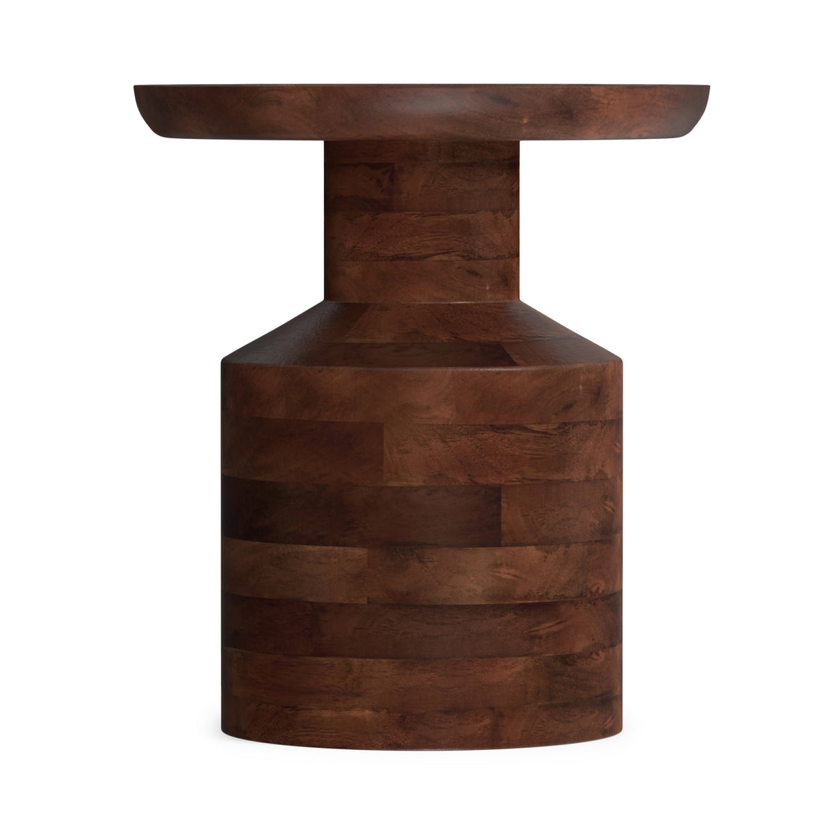Warm Dark Brown | Haynes Wooden Accent Table in Mango