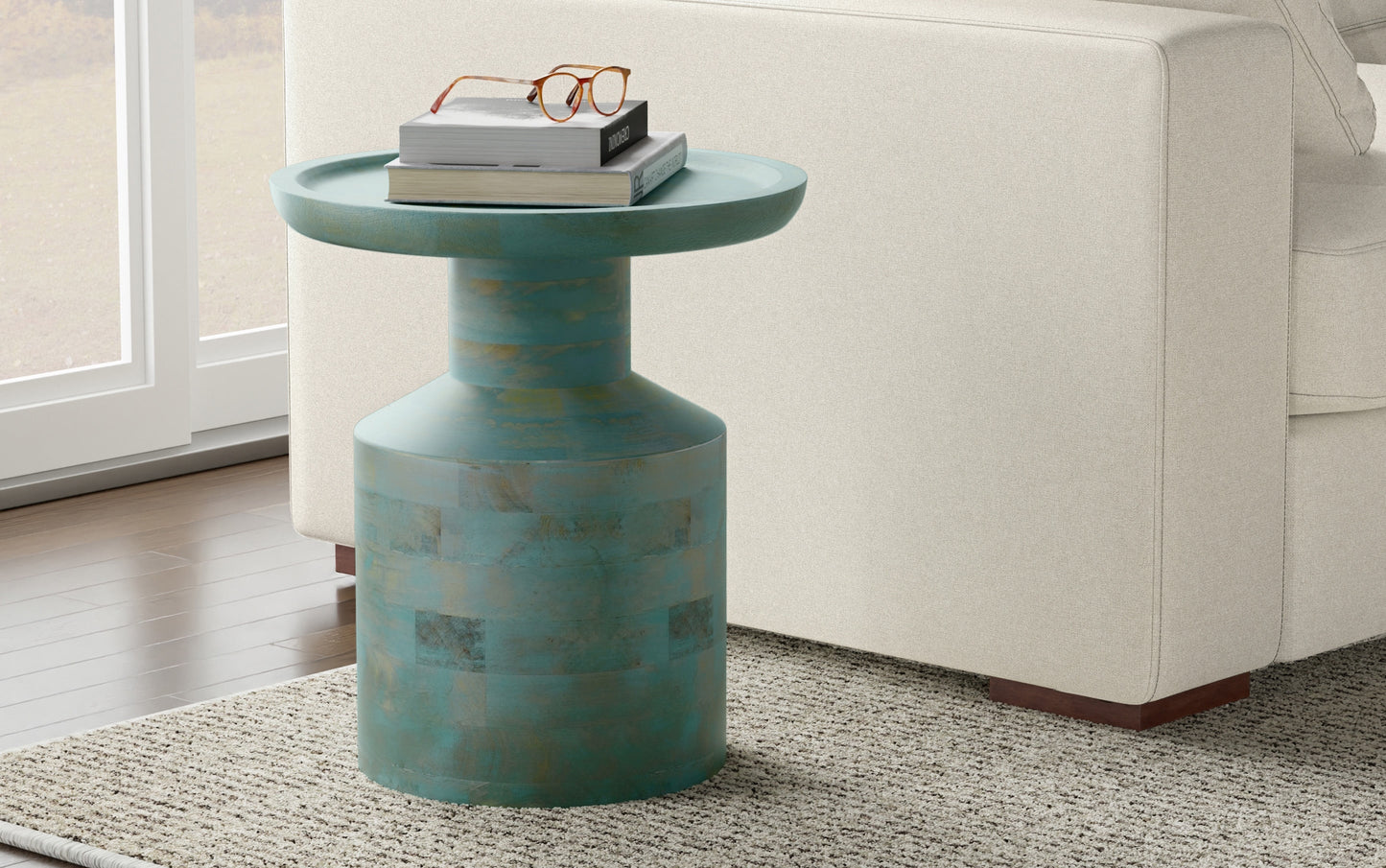 Teal Wash | Haynes End Table