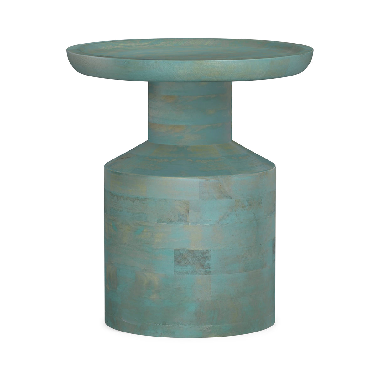 Teal Wash | Haynes Wooden Accent Table in Mango