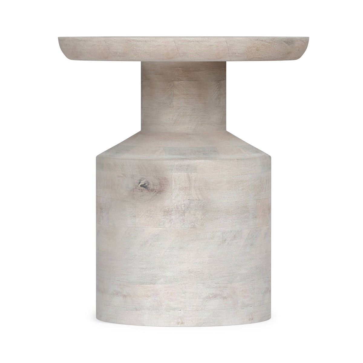 White Wash | Haynes Wooden Accent Table in Mango