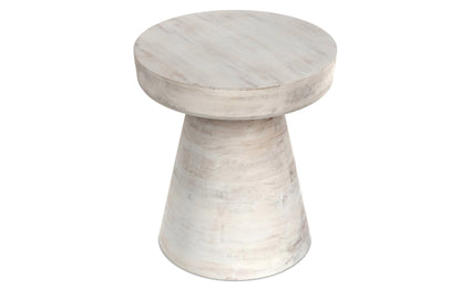 Distressed White Wash | Robbie Accent Table