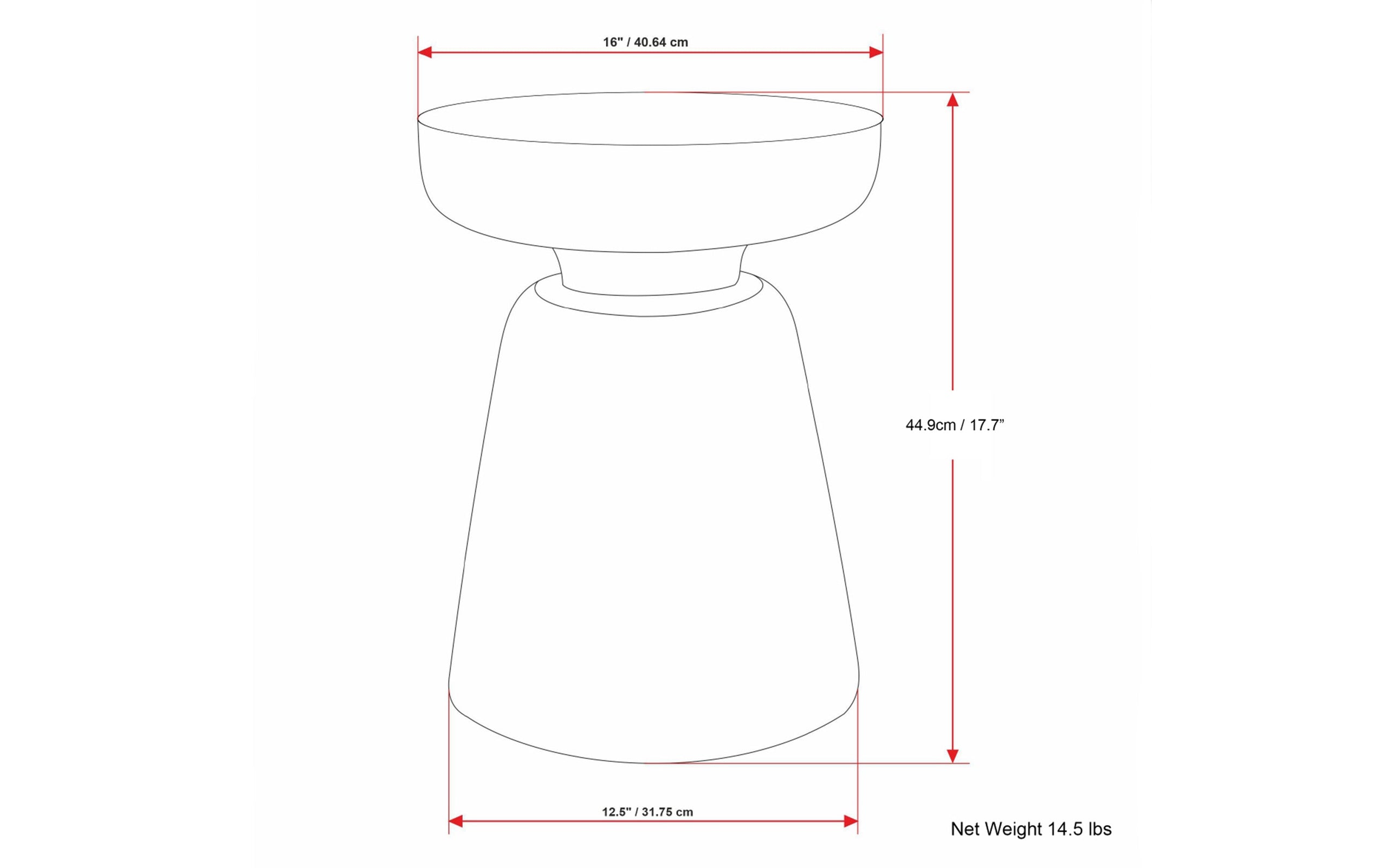Distressed White Wash | Robbie Accent Table