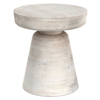 Distressed White Wash | Robbie Accent Table