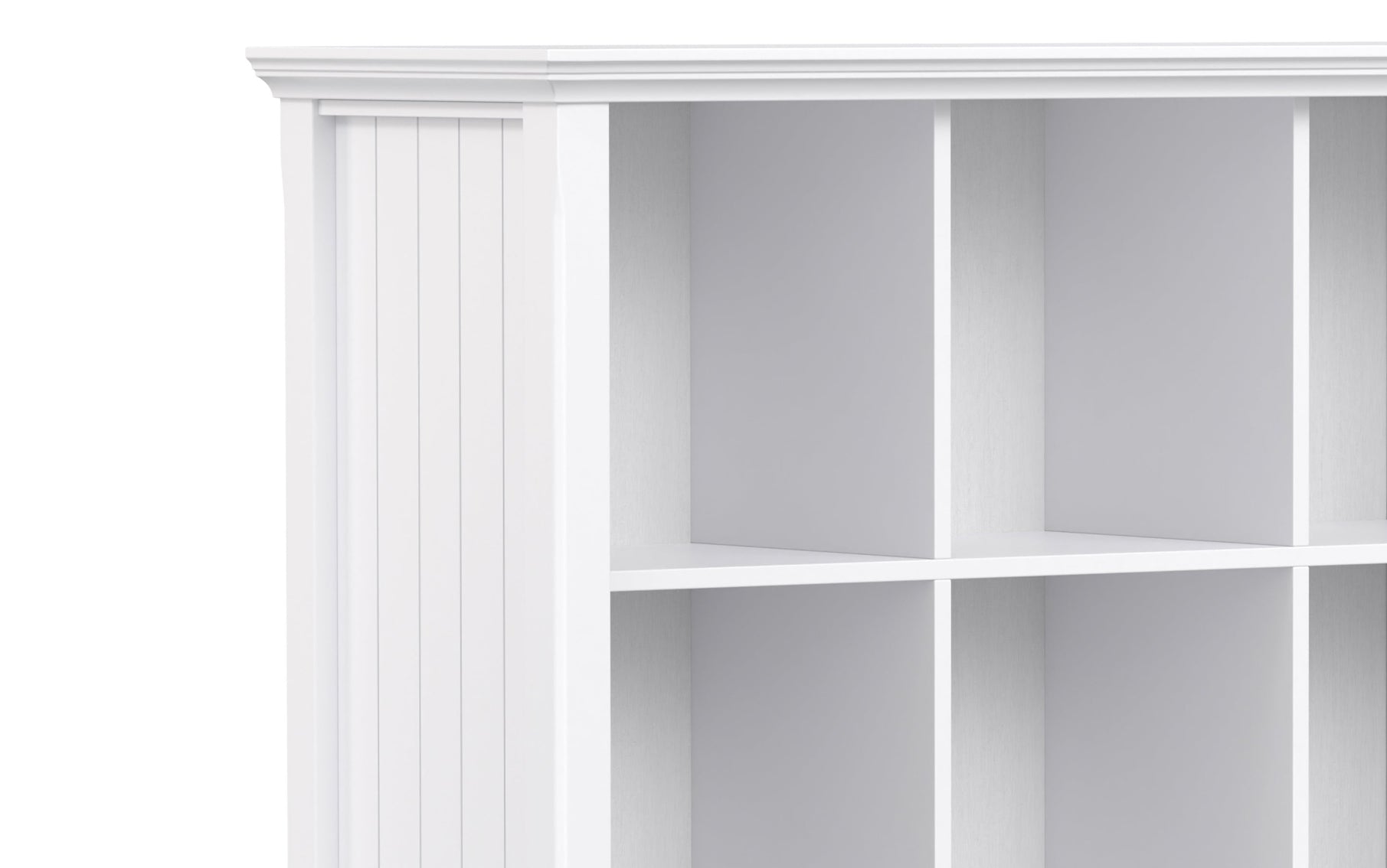 White | Acadian Nine Cube Bookcase & Storage Unit