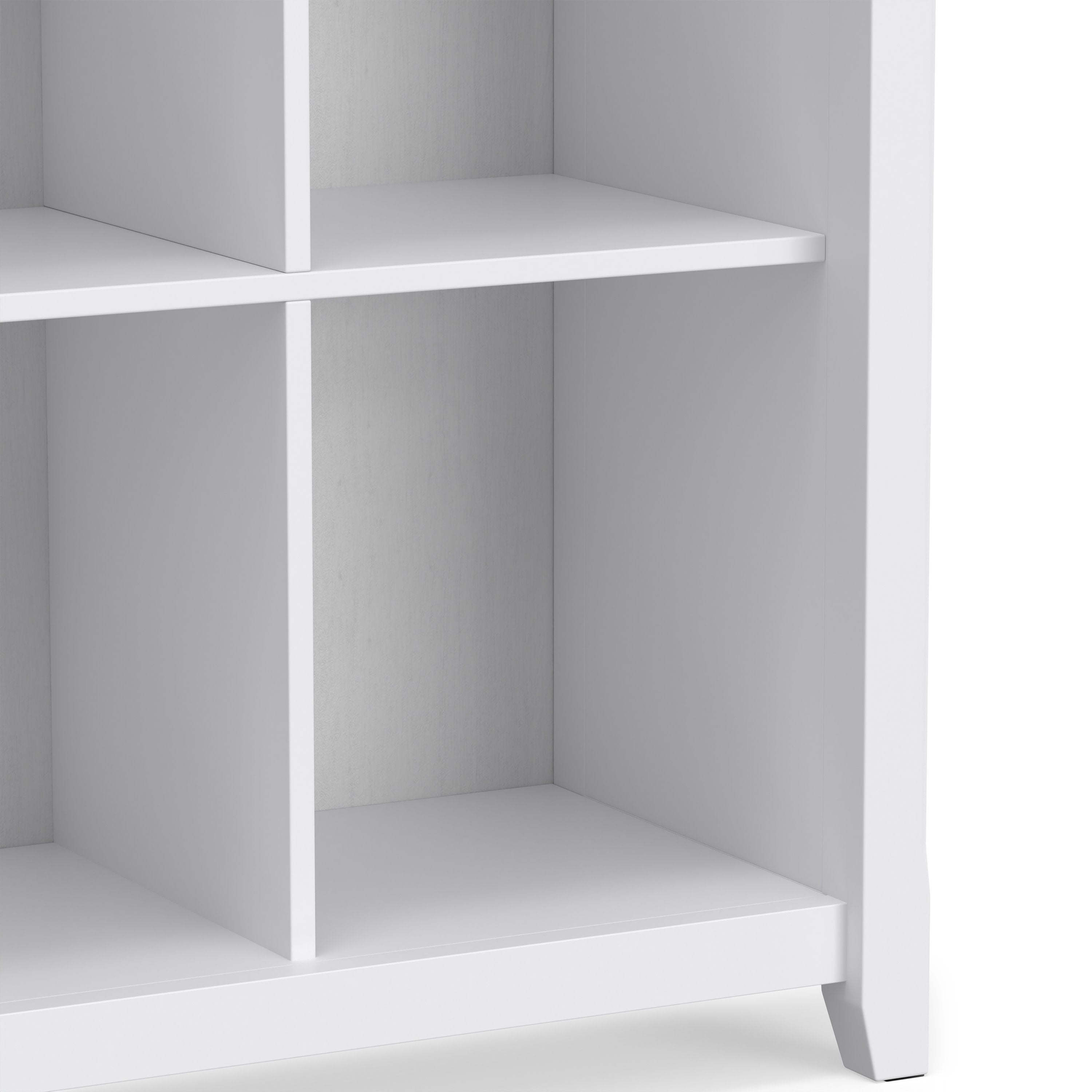 Solid Wood Cube Bookcase | Acadian 9 Cube Storage Unit – Simpli Home