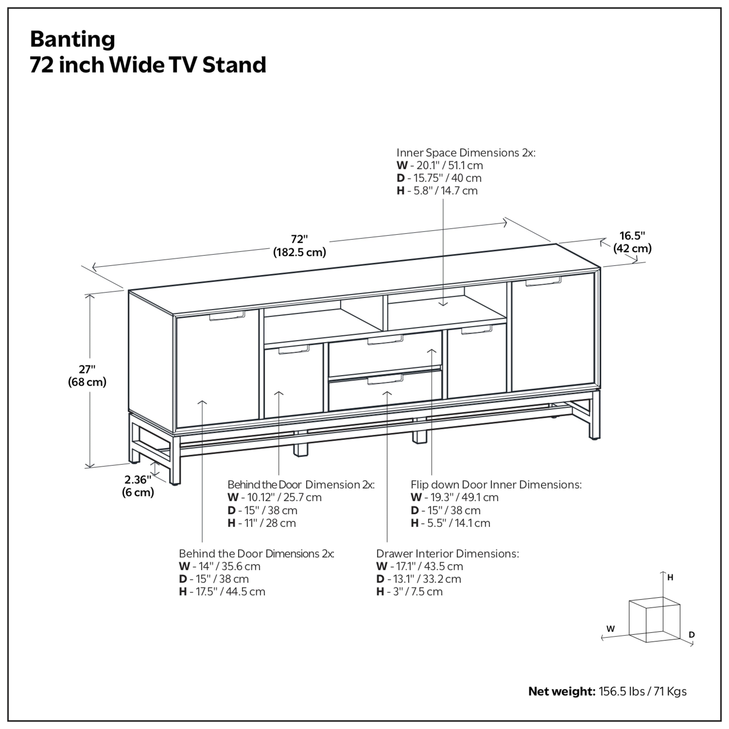 Banting 72 inch TV Stand