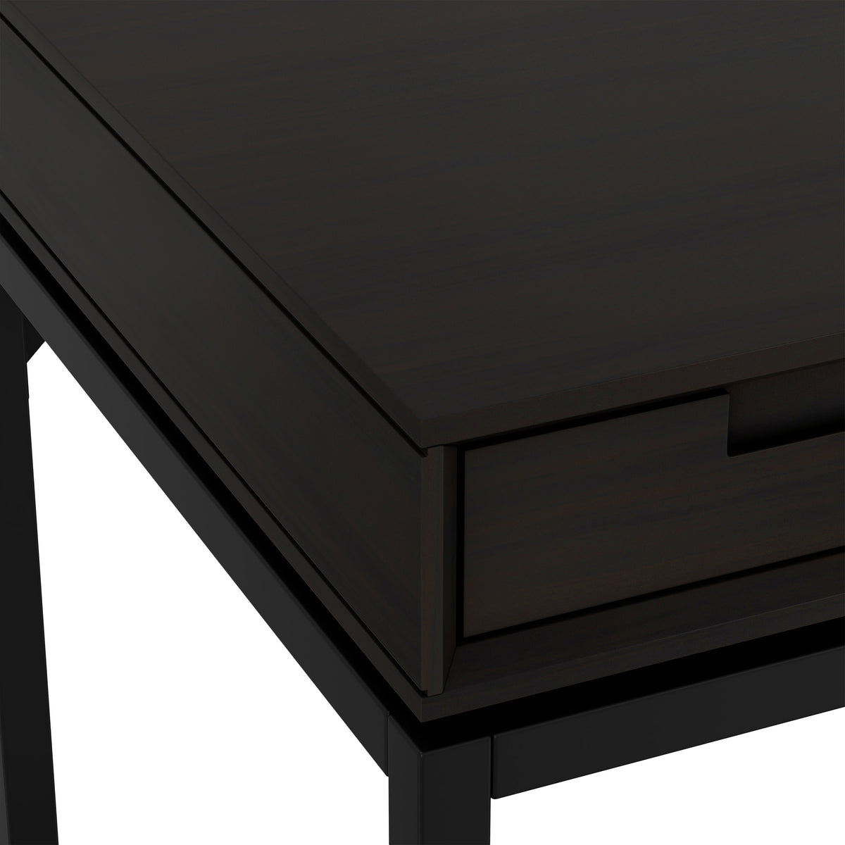 Hickory Brown Solid Wood - Rubberwood | Banting Mid Century Desk