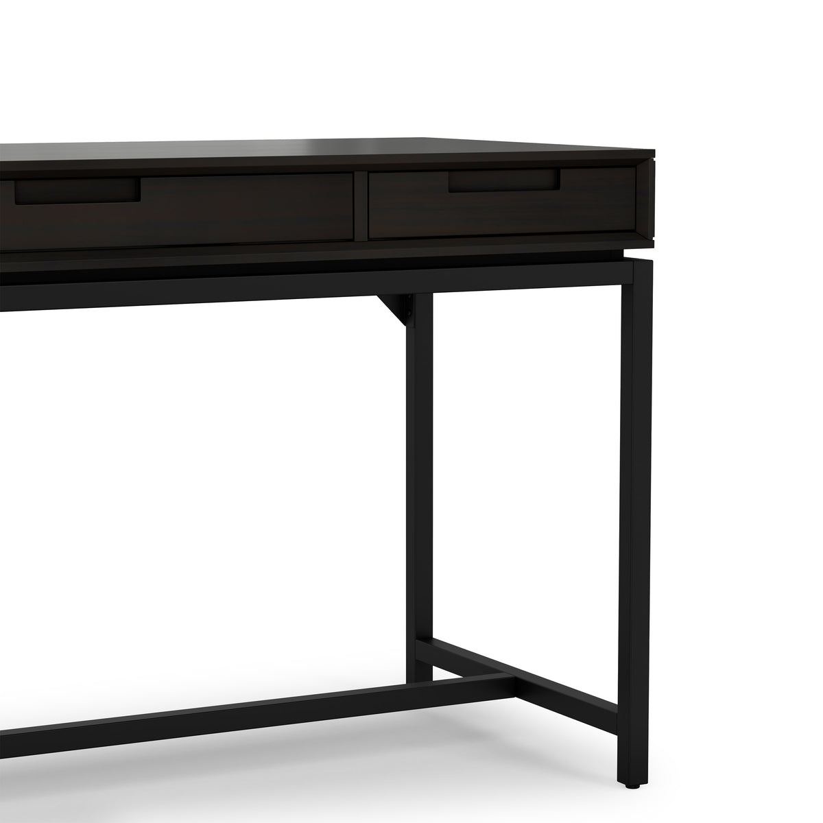 Hickory Brown Solid Wood - Rubberwood | Banting Mid Century Desk