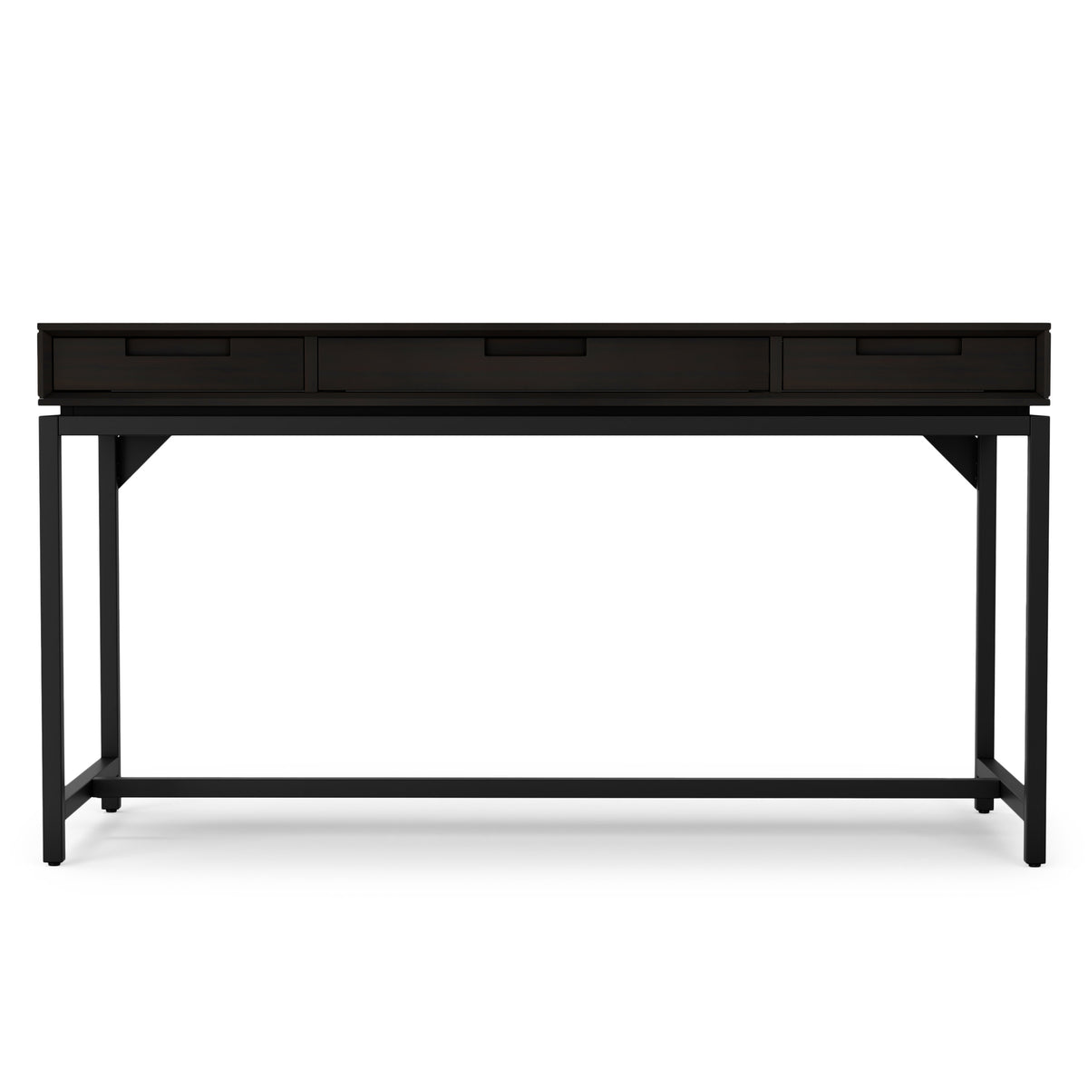 Hickory Brown Solid Wood - Rubberwood | Banting Mid Century Desk
