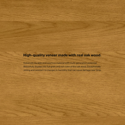 Oak Oak | Banting Mid Century Wide Desk in Oak