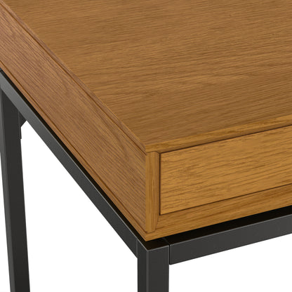 Oak Oak | Banting Mid Century Wide Desk in Oak