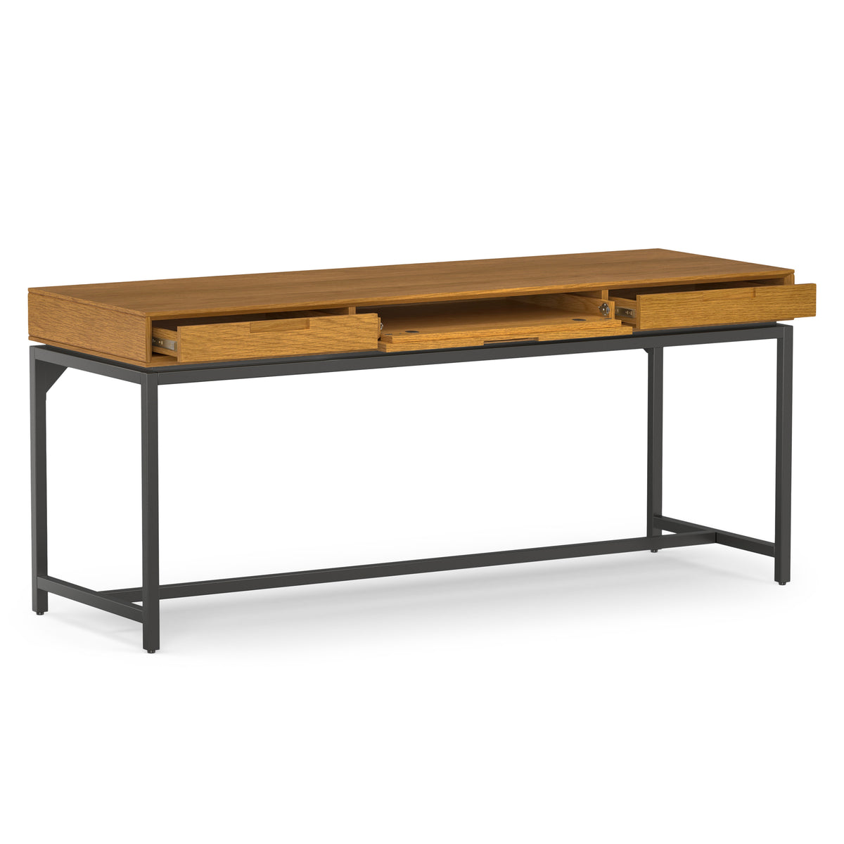 Oak Oak | Banting Mid Century Wide Desk in Oak