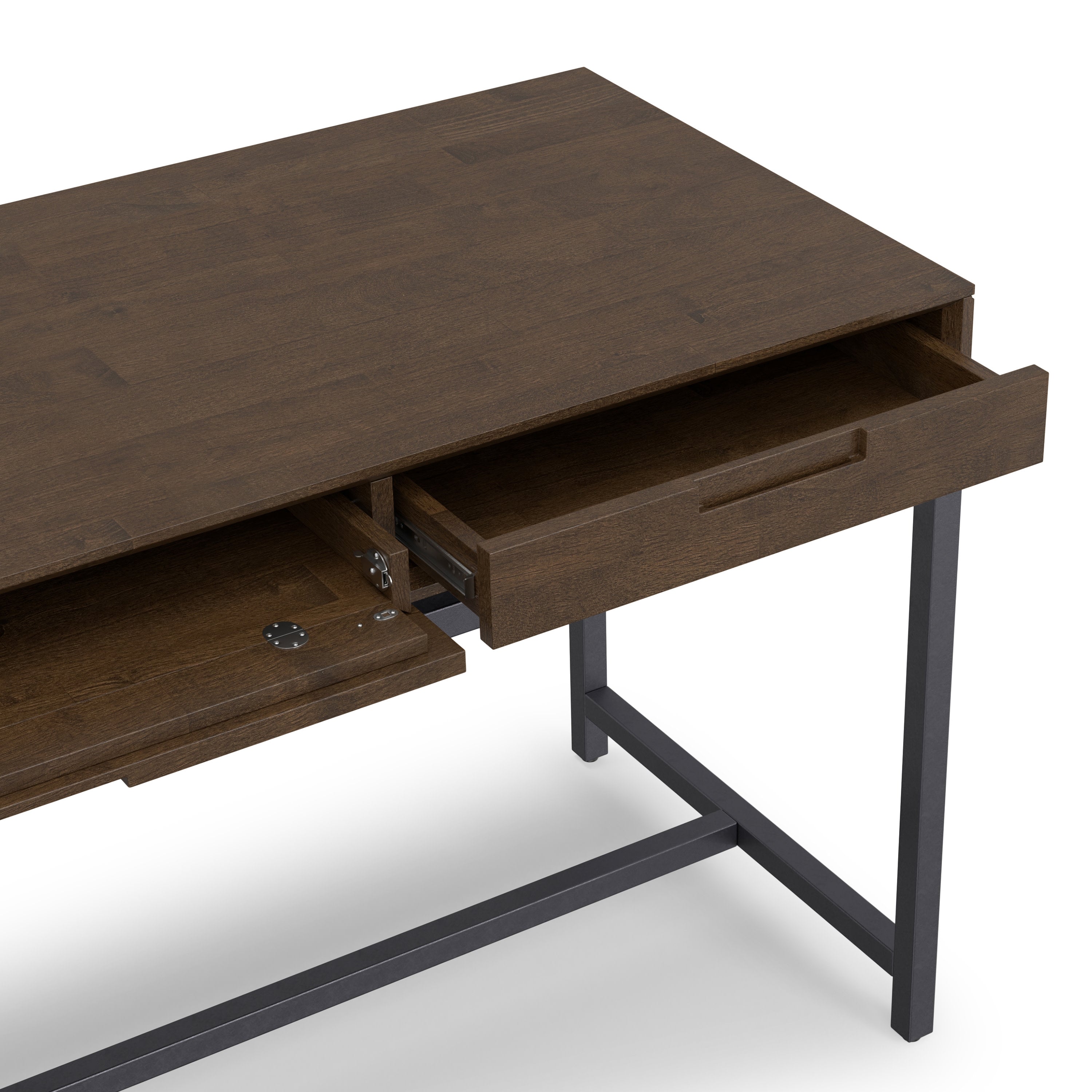 Mid Century Wide Desk | Banting Mid Century Wide Desk – Simpli Home
