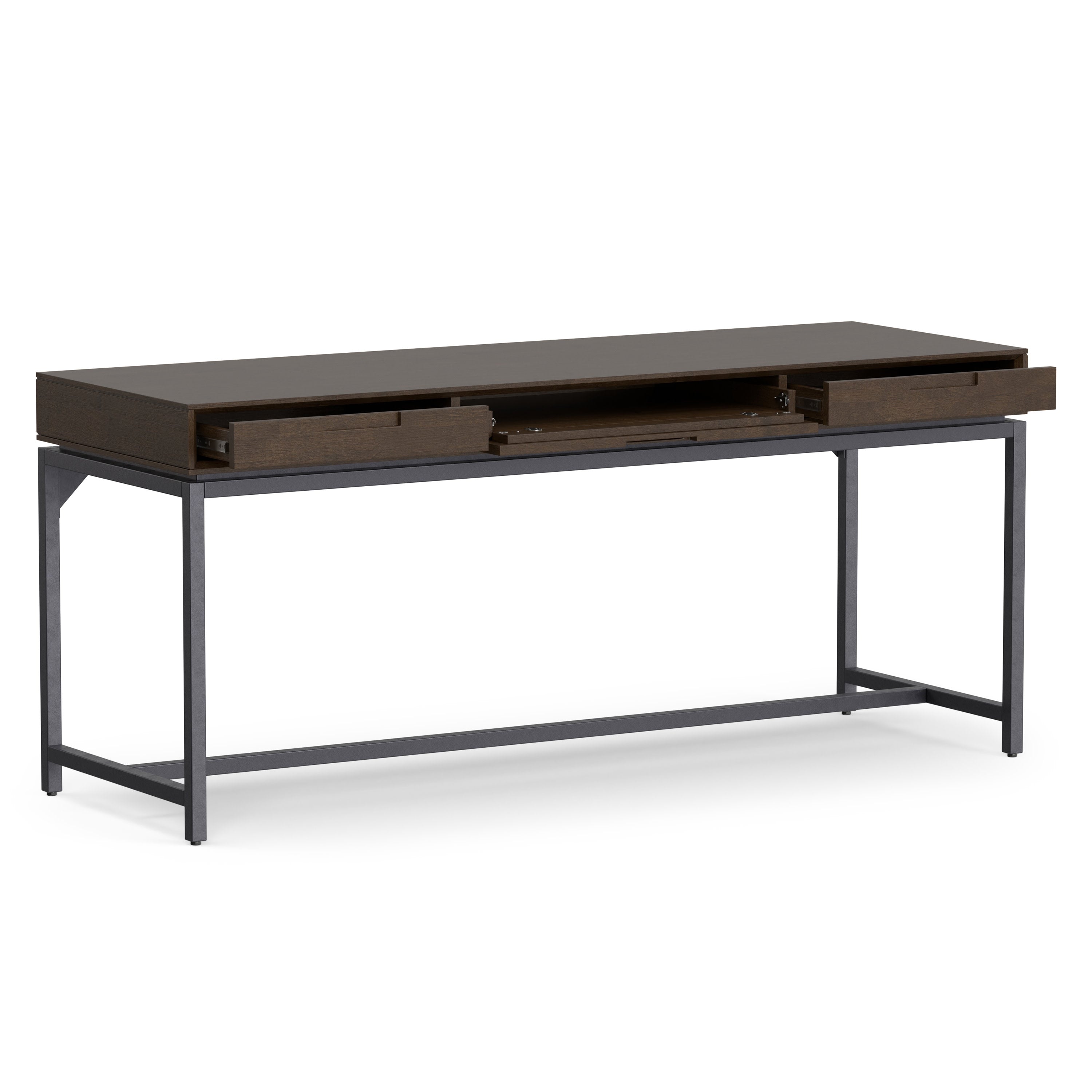 Mid Century Wide Desk | Banting Mid Century Wide Desk – Simpli Home