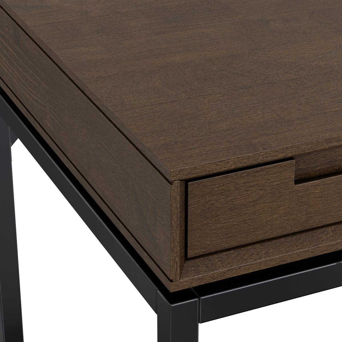 Walnut Brown Solid Wood - Rubberwood | Banting Mid Century Desk