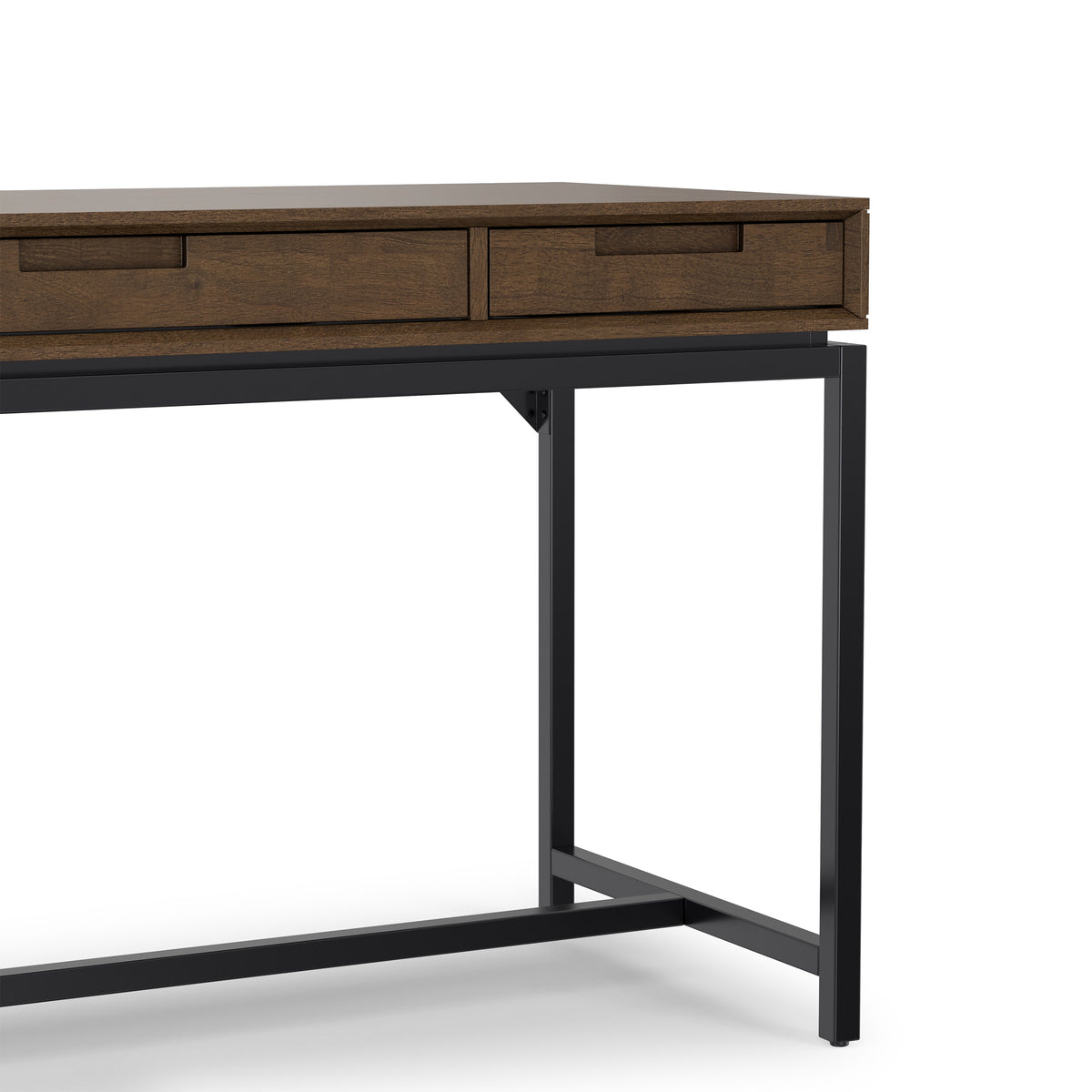 Walnut Brown Solid Wood - Rubberwood | Banting Mid Century Desk