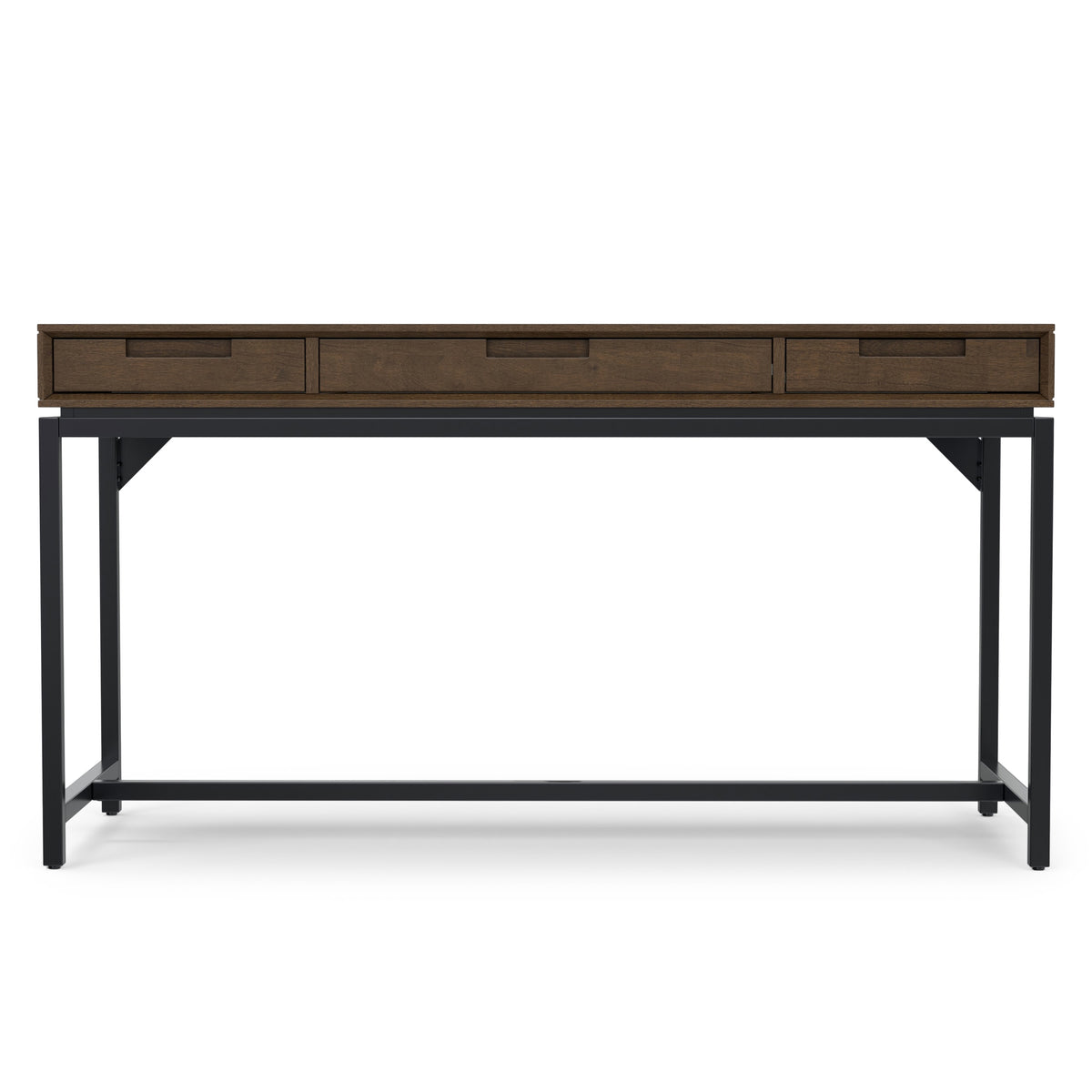 Walnut Brown Solid Wood - Rubberwood | Banting Mid Century Desk