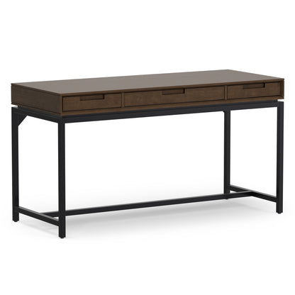 Walnut Brown Solid Wood - Rubberwood | Banting Mid Century Desk