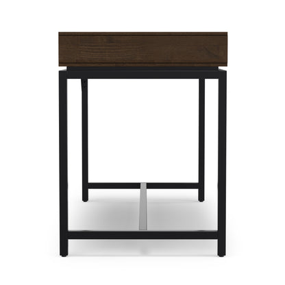 Walnut Brown Solid Wood - Rubberwood | Banting Mid Century Desk