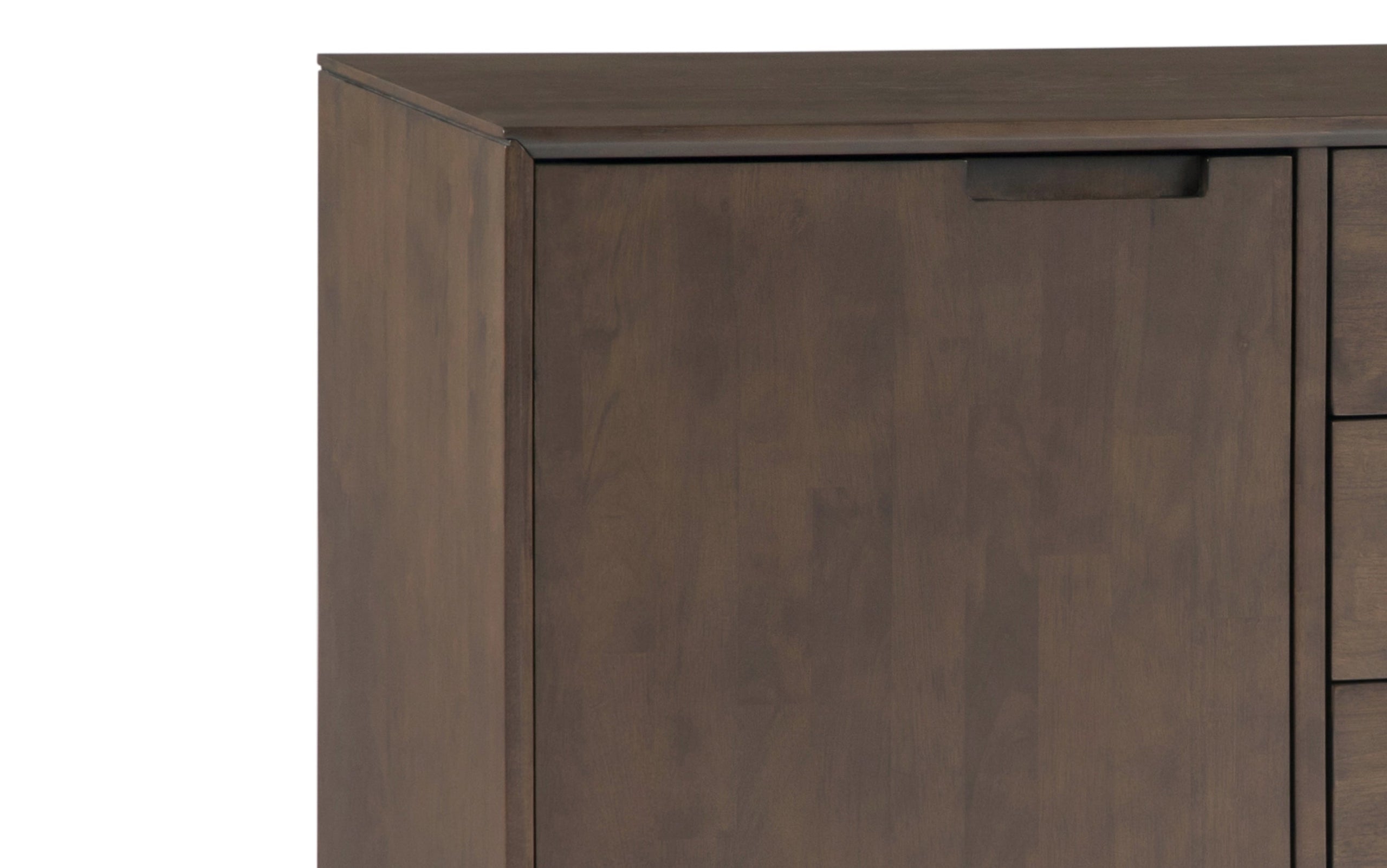 Walnut Brown Walnut | Banting Mid Century Sideboard with Centre Drawers