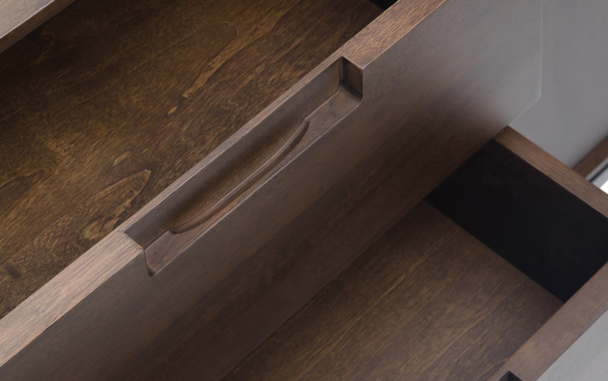 Walnut Brown Walnut | Banting Mid Century Sideboard with Centre Drawers