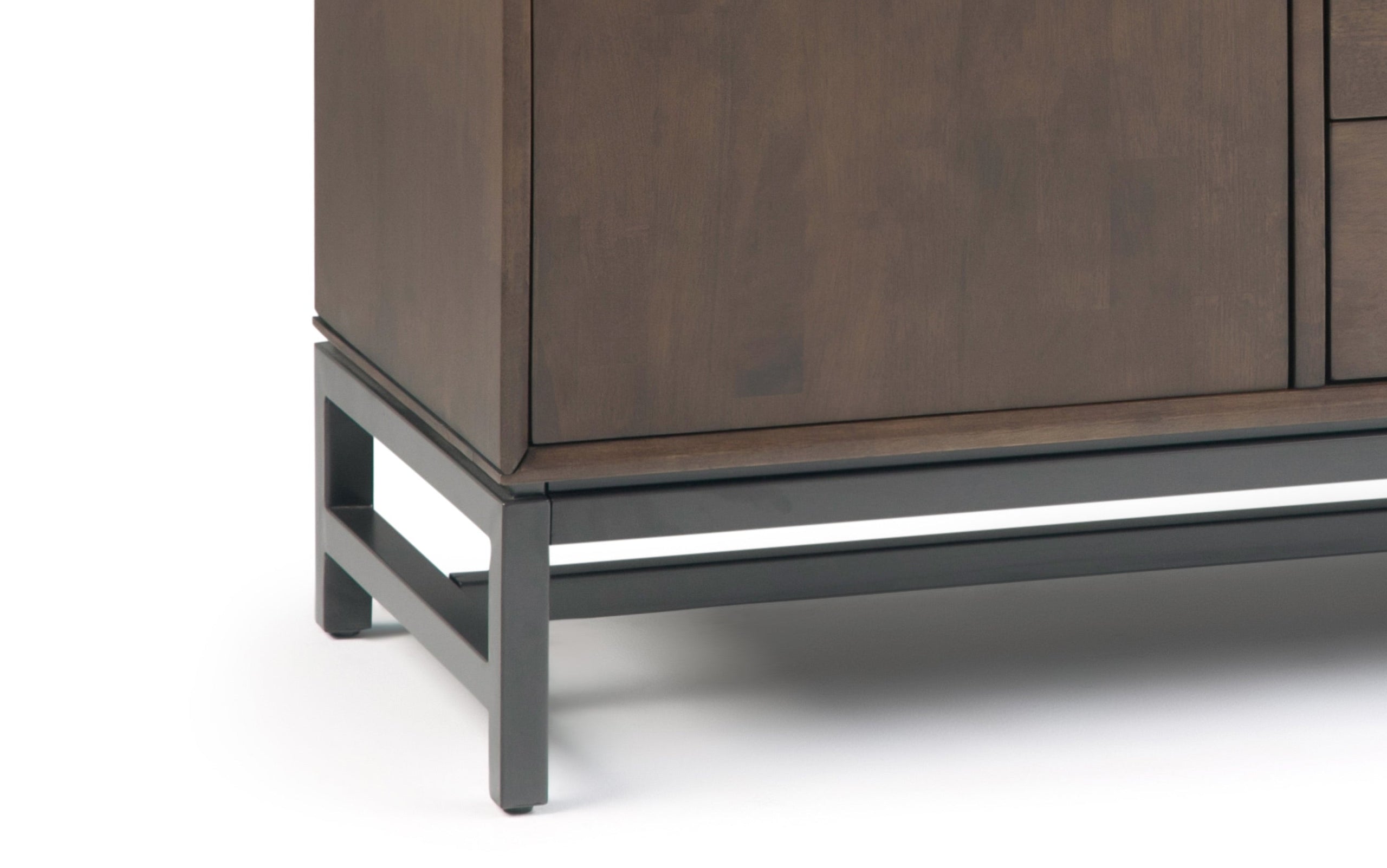 Walnut Brown Walnut | Banting Mid Century Sideboard with Centre Drawers