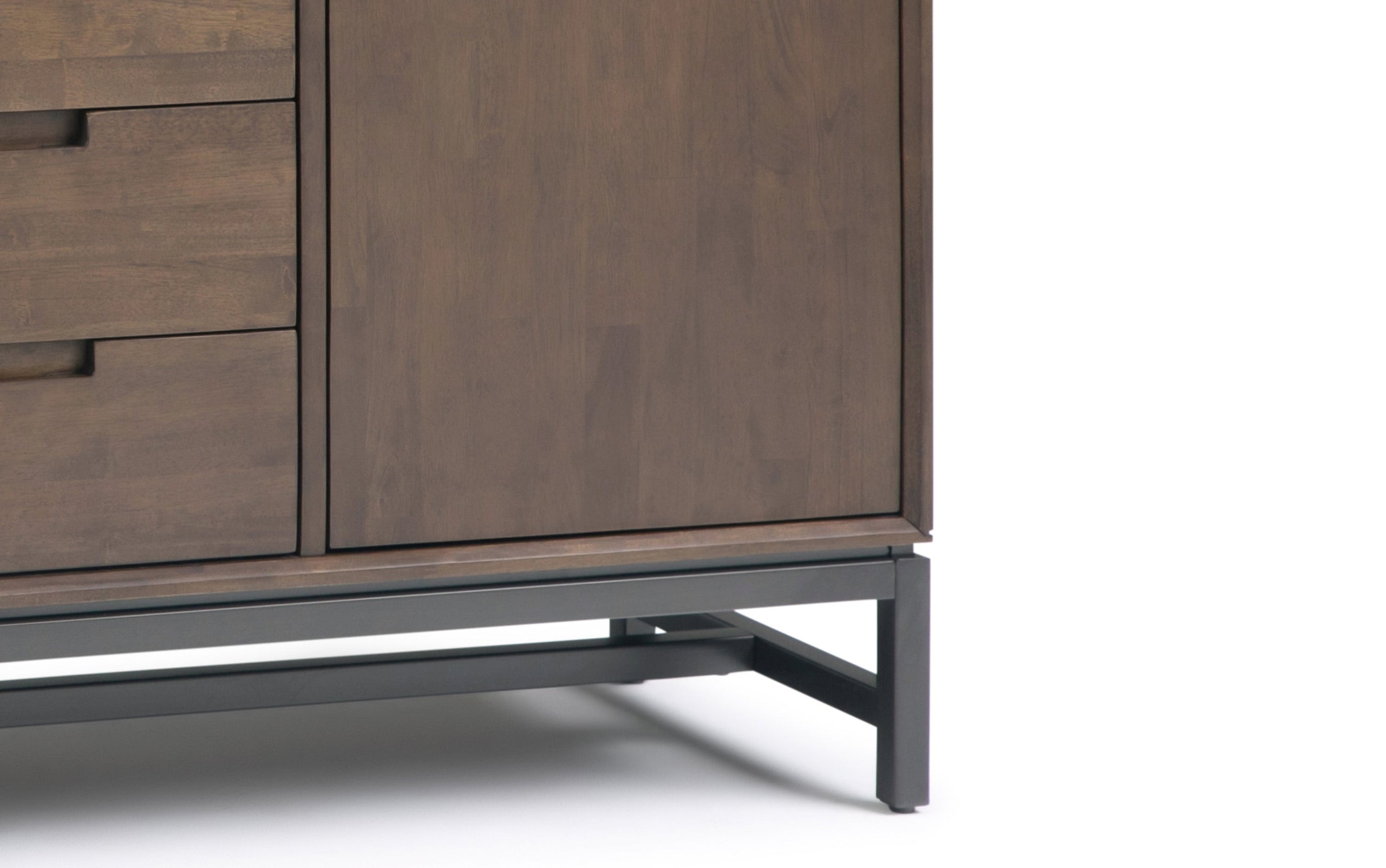 Walnut Brown Walnut | Banting Mid Century Sideboard with Centre Drawers