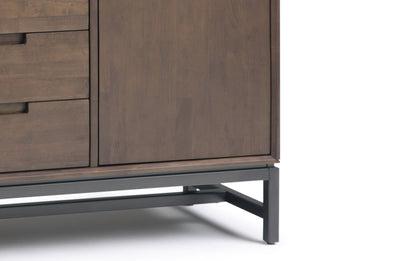 Walnut Brown Walnut | Banting Mid Century Sideboard with Centre Drawers