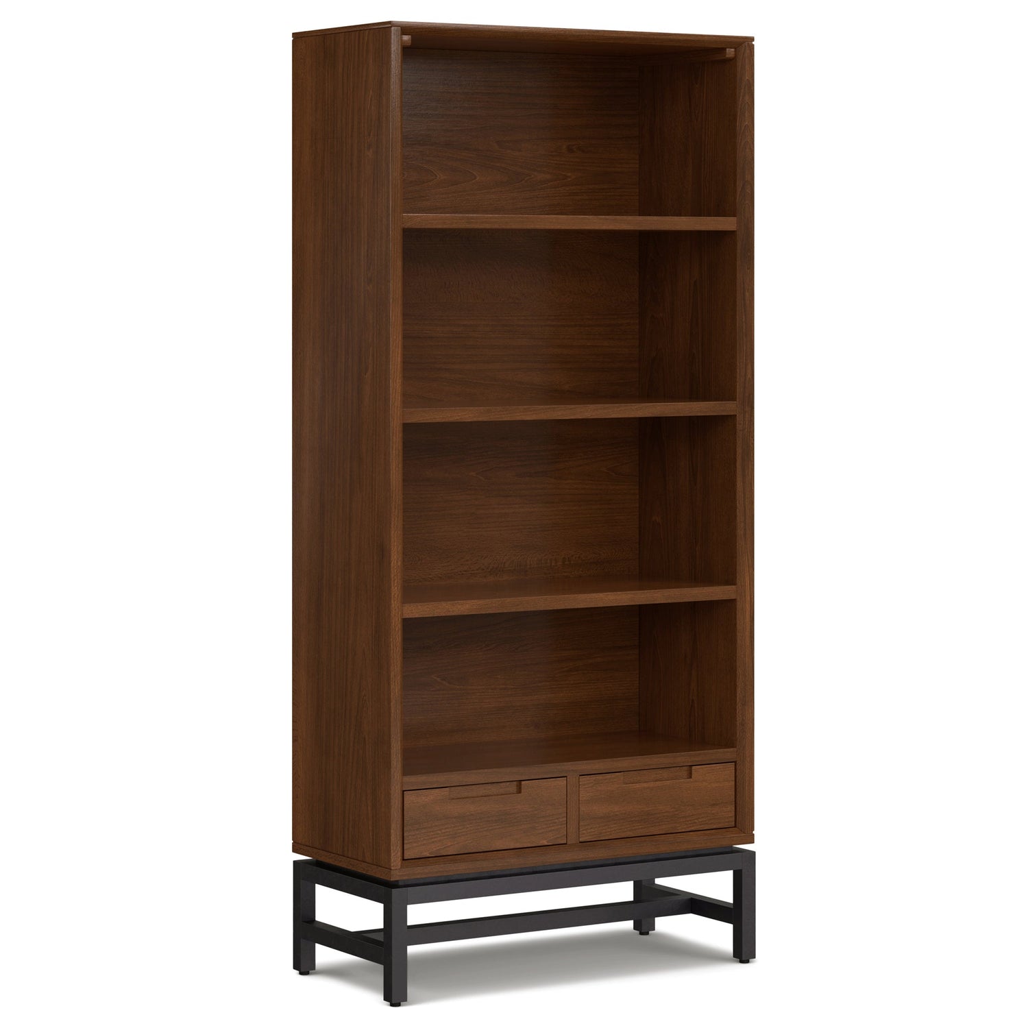 Walnut Solid Wood - Walnut Veneer | Banting Bookcase| Banting Bookcase