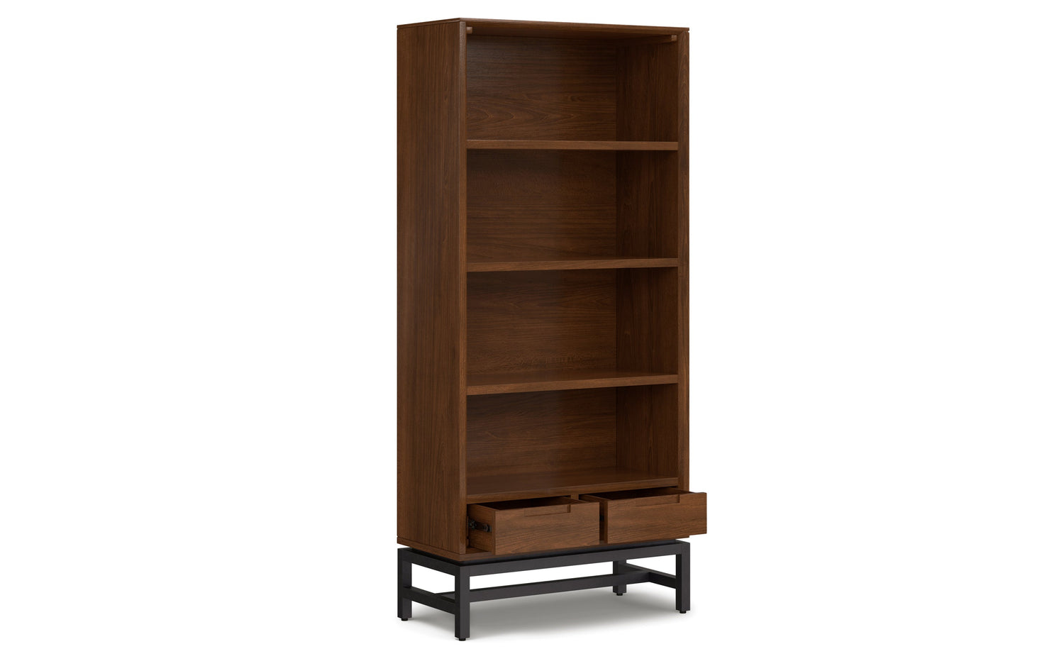 Walnut Solid Wood - Walnut Veneer | Banting Bookcase| Banting Bookcase
