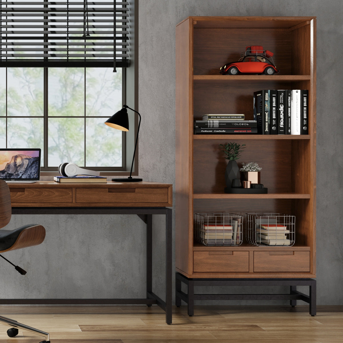 Walnut Walnut | Banting Bookcase in Walnut