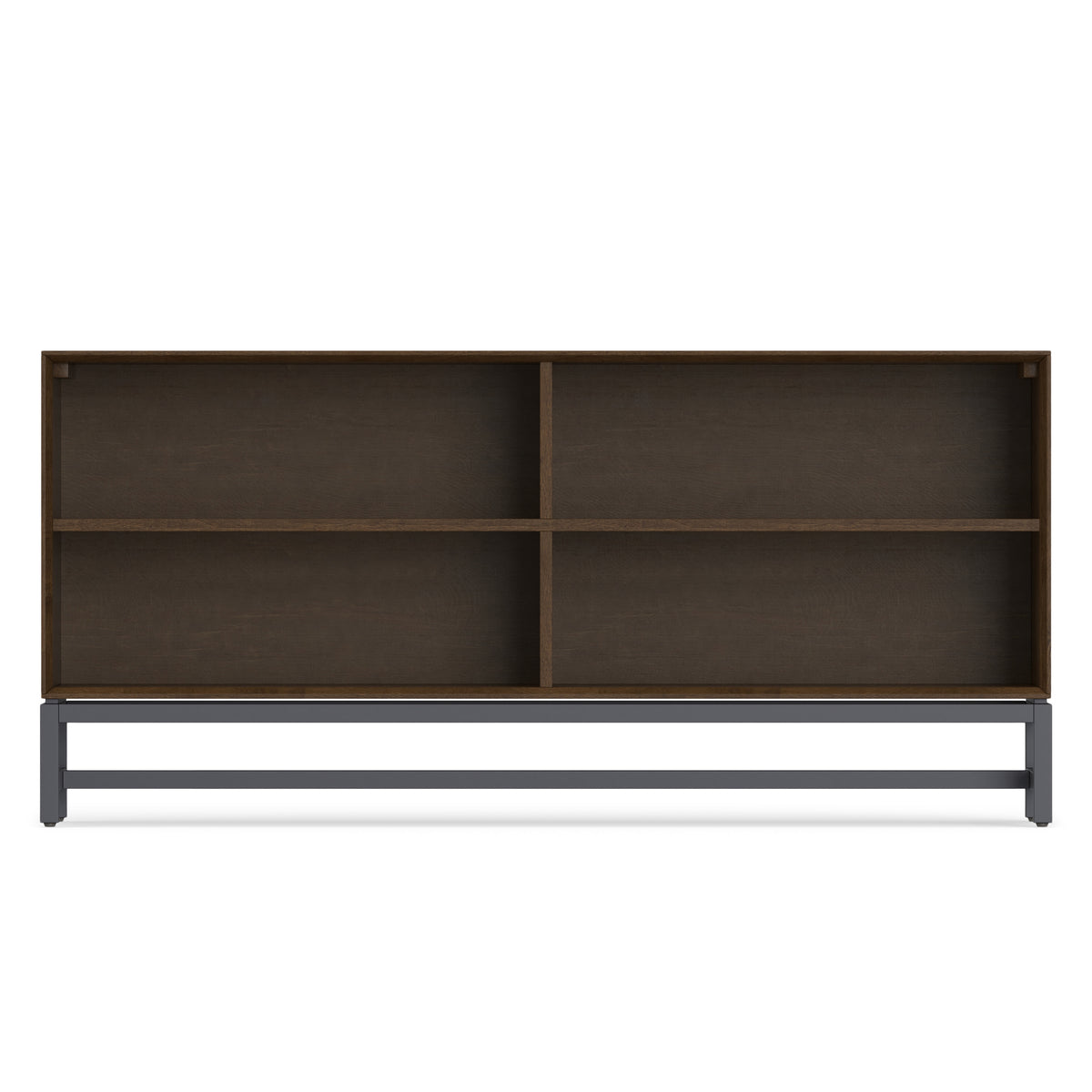 Walnut Brown | Banting Low Wide Bookcase