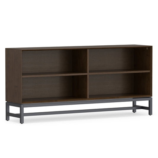 Walnut Brown | Banting Low Wide Bookcase