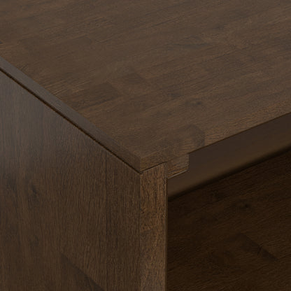 Walnut Brown Rubberwood | Banting Bookcase in Rubberwood