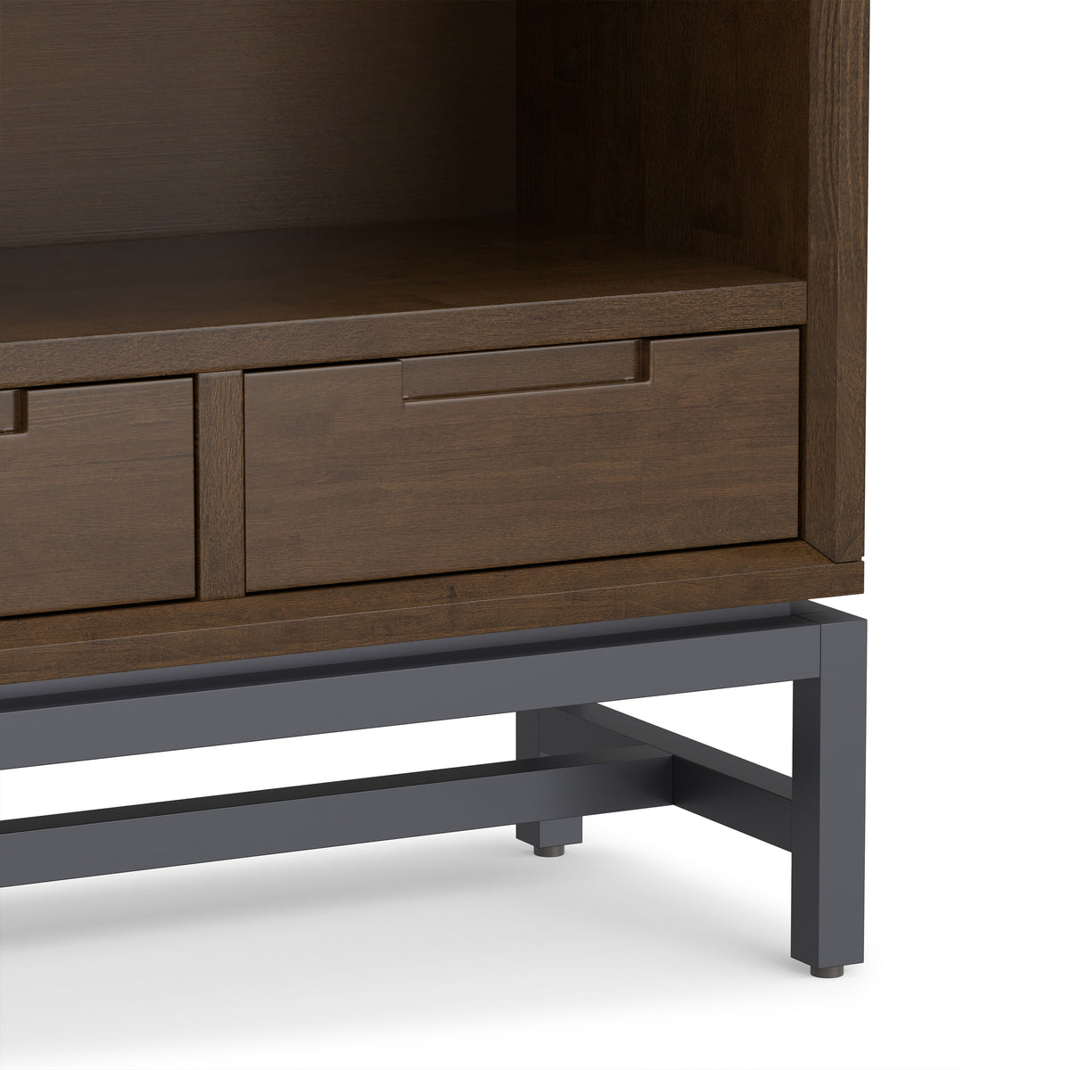 Walnut Brown Rubberwood | Banting Bookcase in Rubberwood