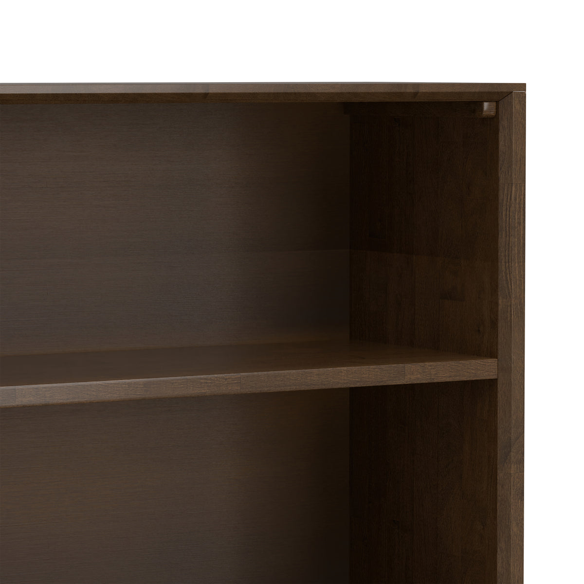 Walnut Brown Rubberwood | Banting Bookcase in Rubberwood