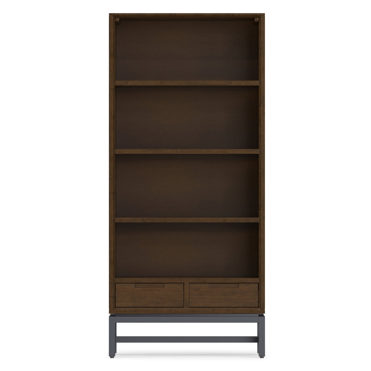 Walnut Brown Rubberwood | Banting Bookcase in Rubberwood