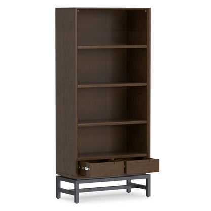 Walnut Brown Rubberwood | Banting Bookcase in Rubberwood