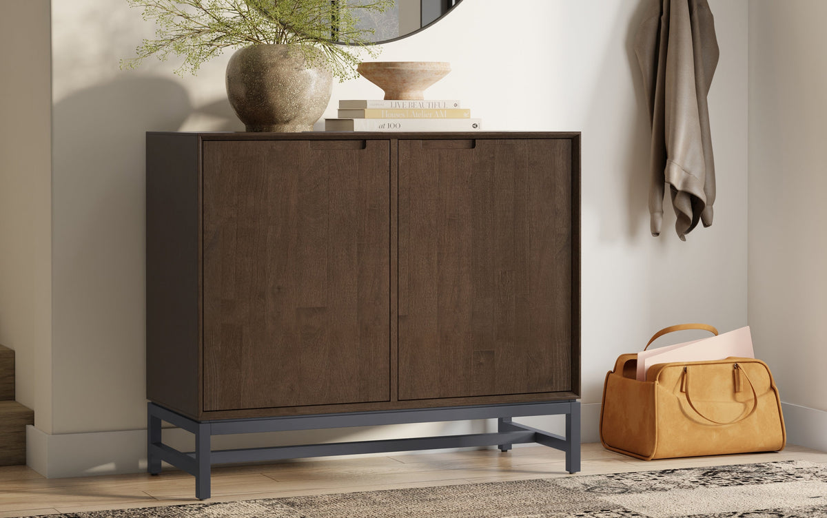 Banting Solid Hardwood 2 Door Sideboard Buffet in Walnut Brown