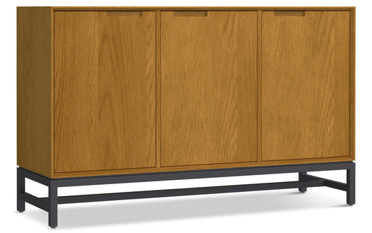 Oak Veneer | Banting 3 Door Sideboard Buffet