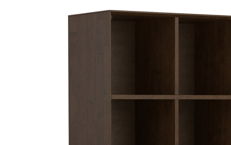 Walnut Brown | Banting 9 Cube Bookcase with Drawers