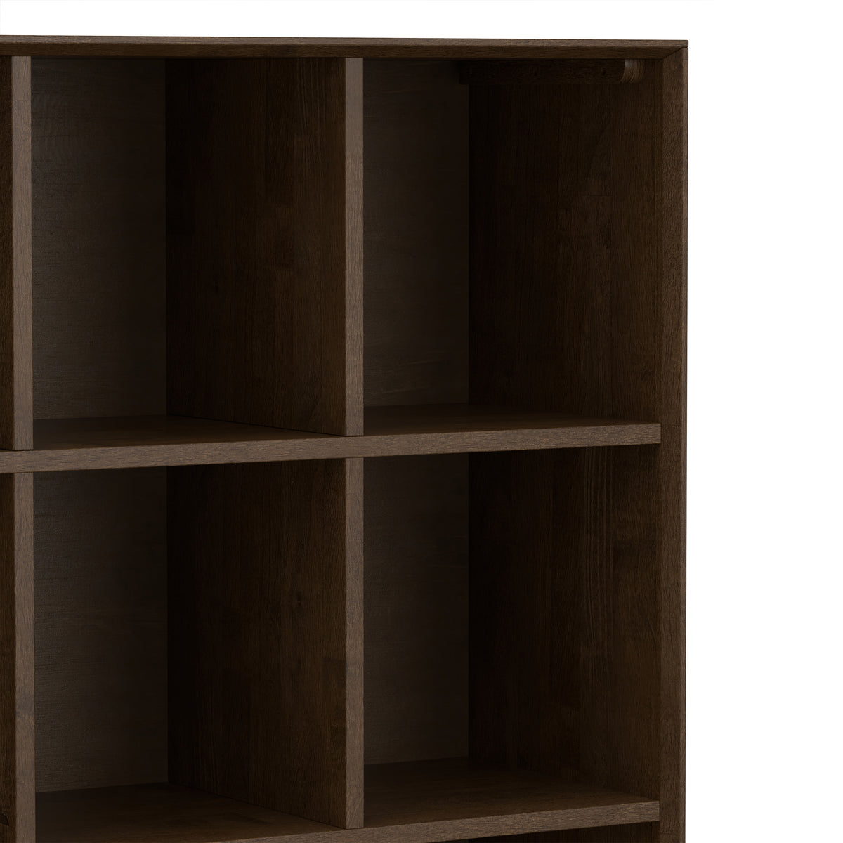 Walnut Brown | Banting 9 Cube Bookcase with Drawers